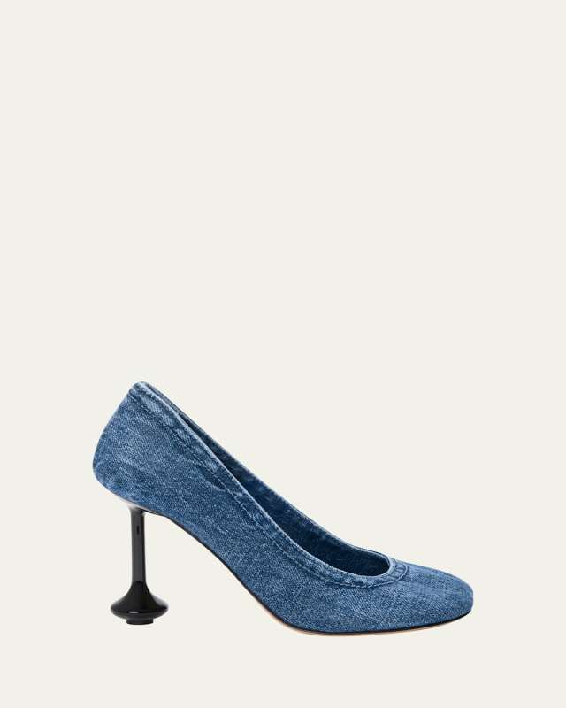 Toy Denim Drop Stiletto Pumps